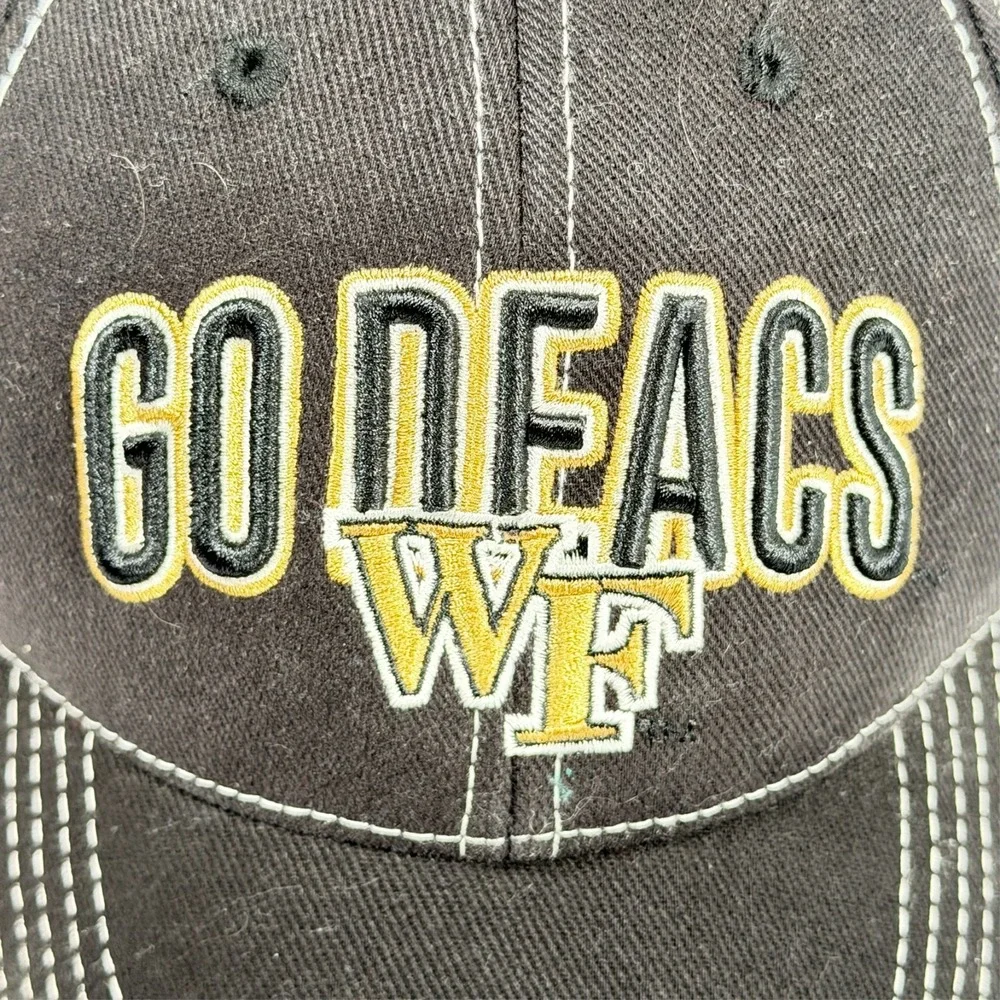 Wake Forest Demon Deacons Hat Captivating Headwear Black Go Deacs‎ Strapback Cap